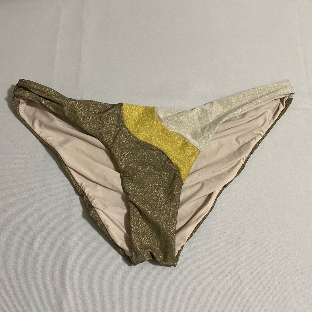 PILYQ Haven Wave Full Bikini Bottom Women's Size L